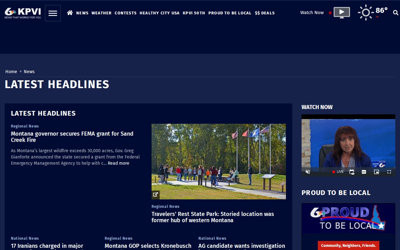 KPVI regional news source for Bannock County arrest coverage